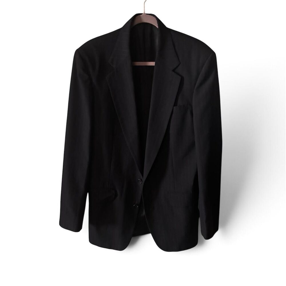 Towncraft Women's Black Pinstriped Jacket
